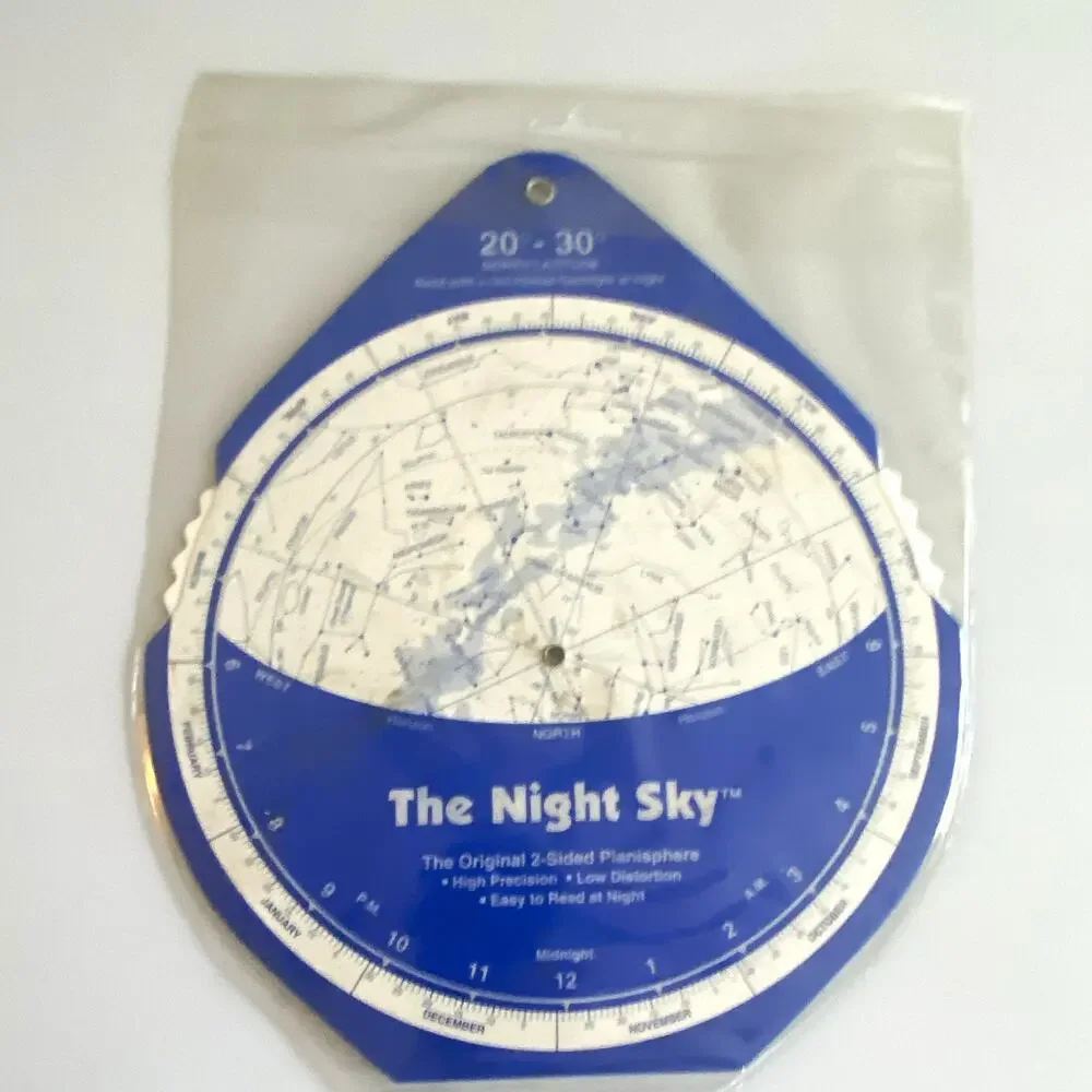 The Night Sky Original 2-Sided Planisphere 20°-30° North Latitude 20-30°